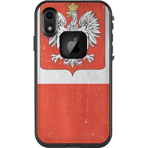 Poland Flag Distressed LifeProof Fre iPhone Skin